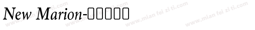 New Marion字体转换